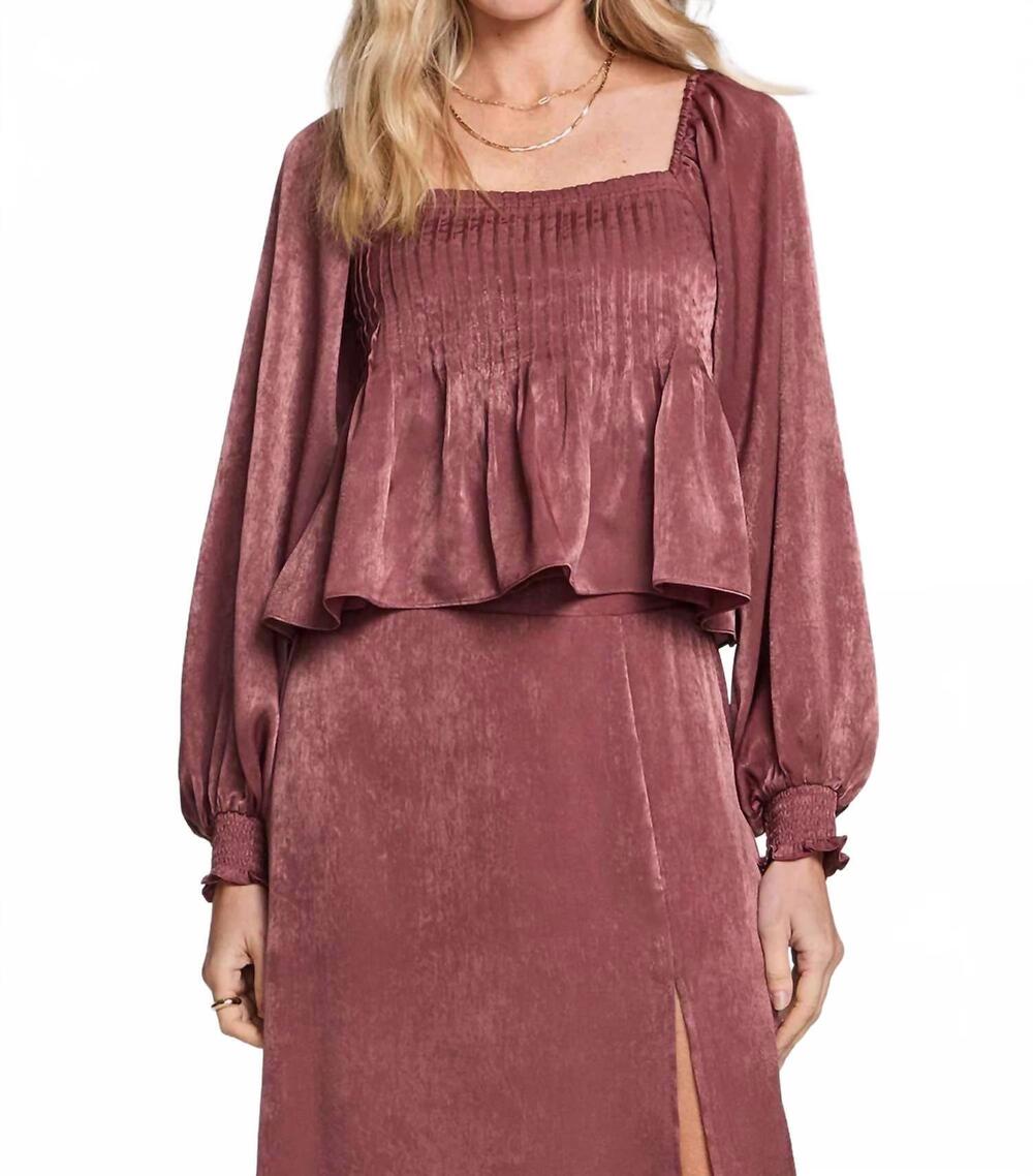 NEW SALTWATER LUXE rudy top in sangria